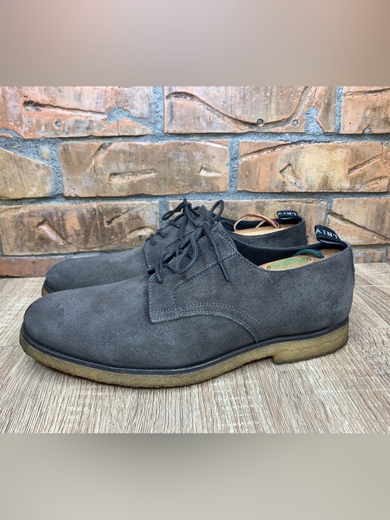 All Saints Leigh Gray Suede Derby Shoes Size 43 10.5US main image 6